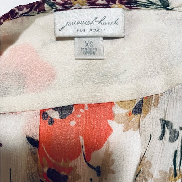 Floral multi-colored blouse. Jovovich Hawk for Target. - Picture 3 of 6